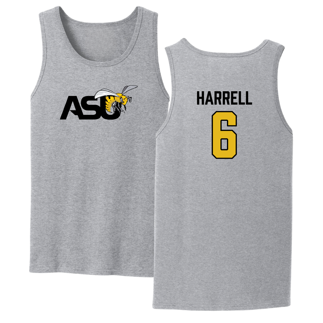 Alabama State University Football Sport Gray Tank Top - #6 Ajai Harrell