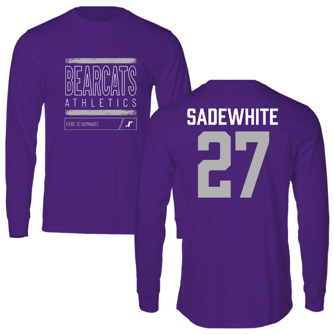 Southwest Baptist University Softball Purple Dominate Long Sleeve - #27 Lucy Sadewhite
