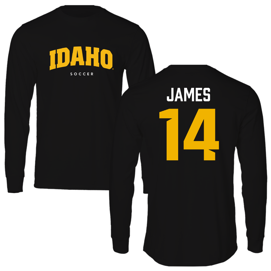 University of Idaho Soccer Black Long Sleeve - #14 Emma James