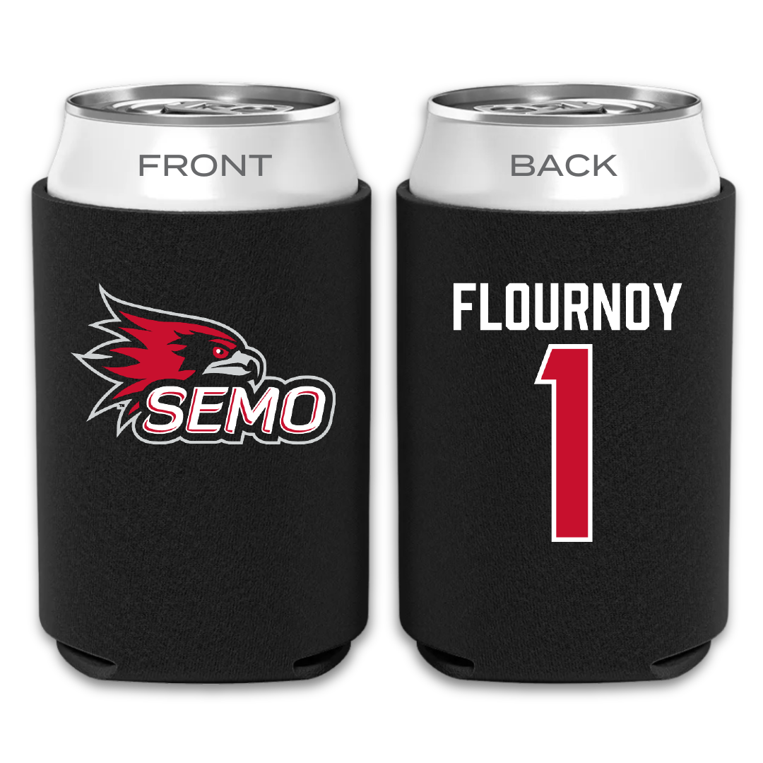 Southeast Missouri State University Football Black Can Cooler - #1 Ryan Flournoy