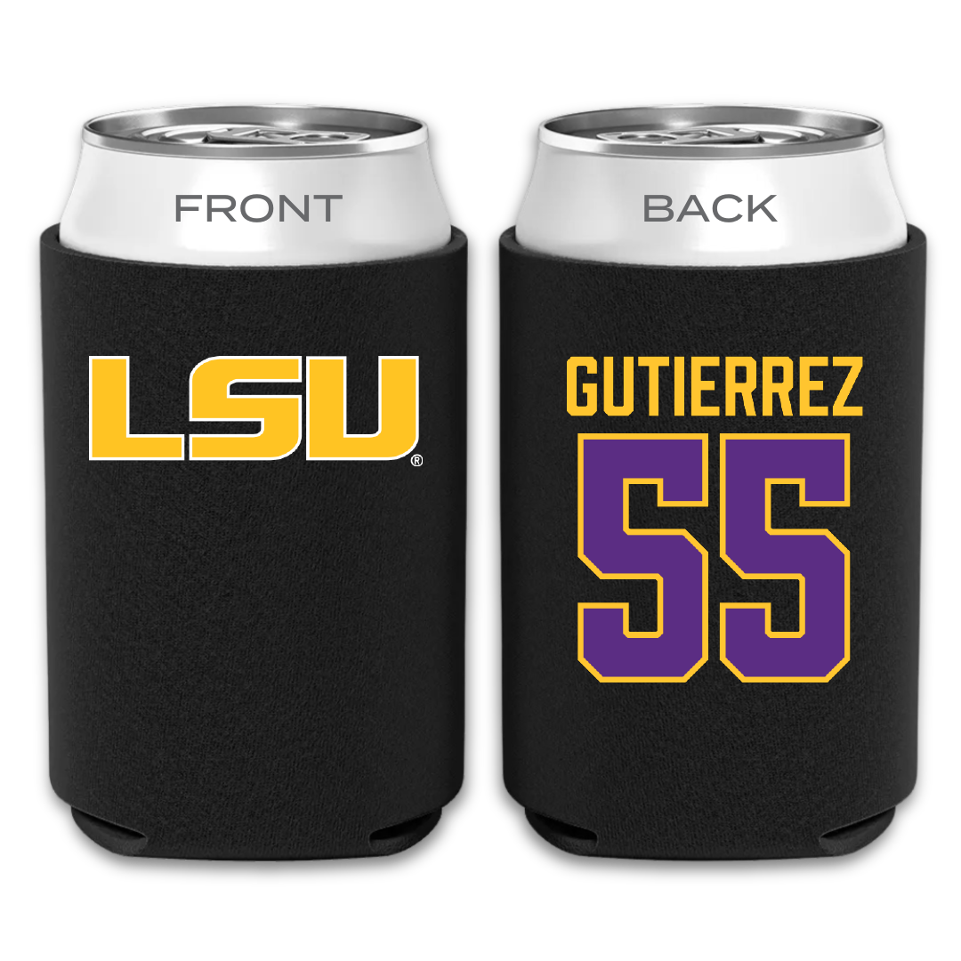 Louisiana State University Softball Black Can Cooler - #55 Raeleen Gutierrez