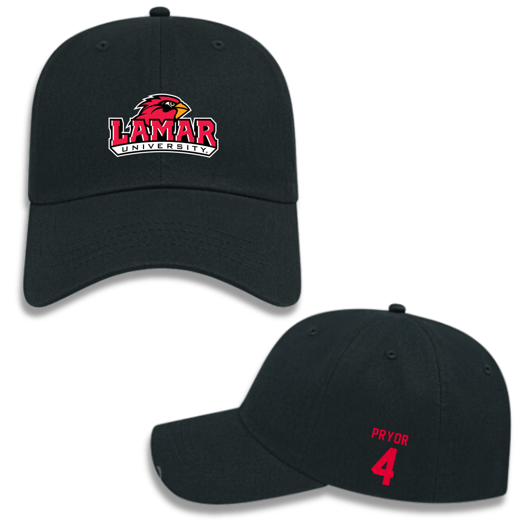 Lamar University Basketball (M) Black Hat - #4 Chris Pryor