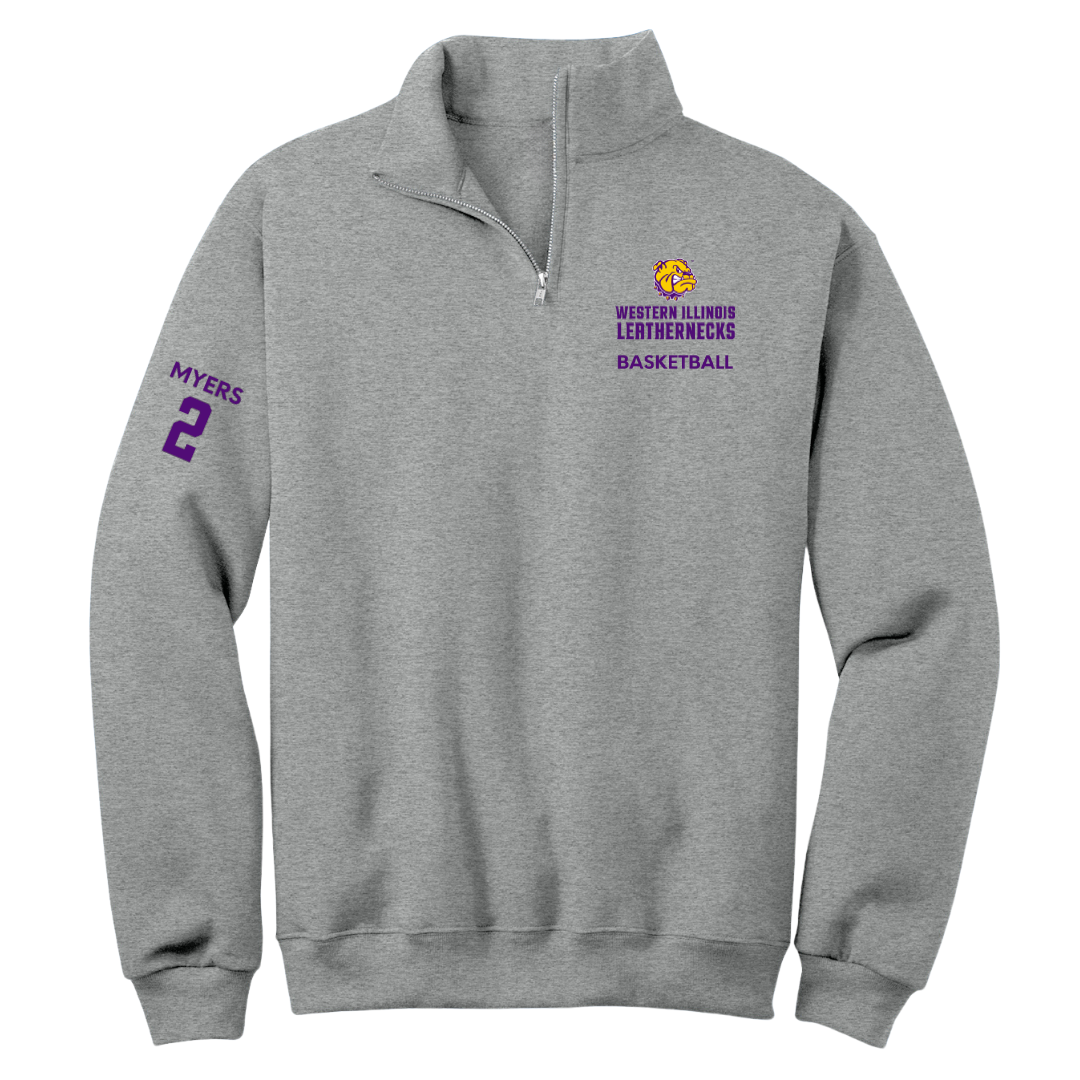 Western Illinois University Basketball (M) Sport Gray Quarter-Zip - #2 Ryan Myers