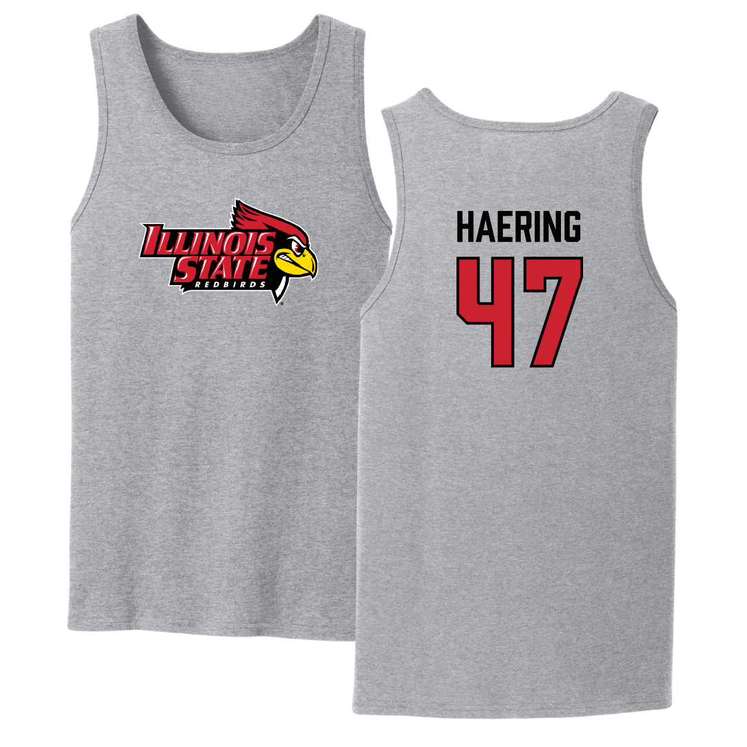 Illinois State University Football Sport Gray Tank Top - #47 Mark Haering