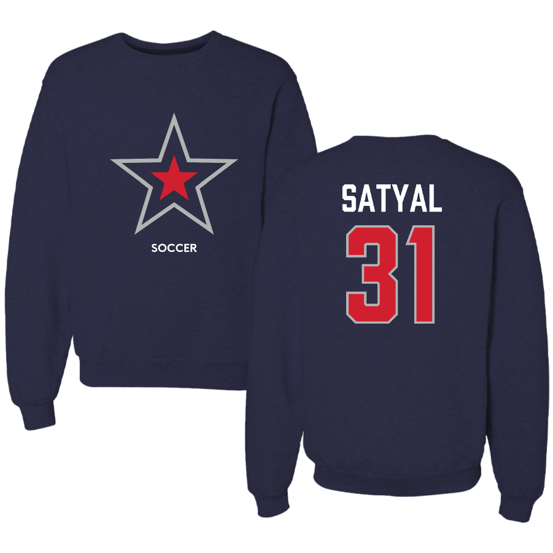 Robert Morris University Soccer (W) Navy Mascot Crewneck - #31 Deetya Satyal