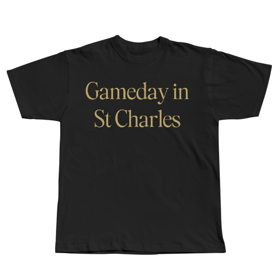 Lindenwood University Football Black Gameday Tee - #10 Jacques Wyatt III