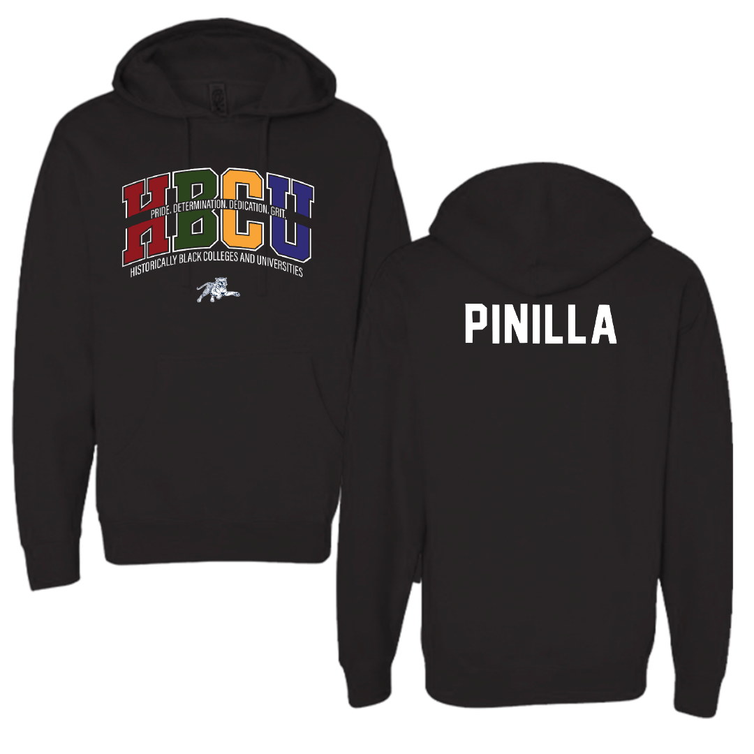 Jackson State University Tennis Black HBCU Hoodie - Alejandro Pinilla