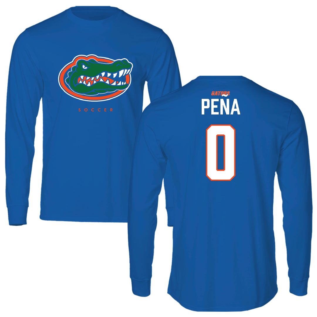 University of Florida Soccer (W) Blue Mascot Performance Long Sleeve - #0 Paloma Peña