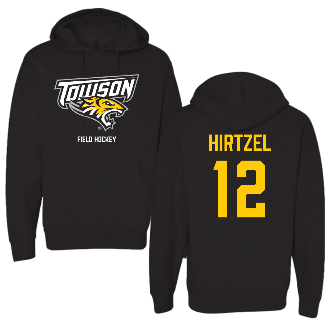 Towson University Field Hockey (W) Black Hoodie - #12 Lexi Hirtzel