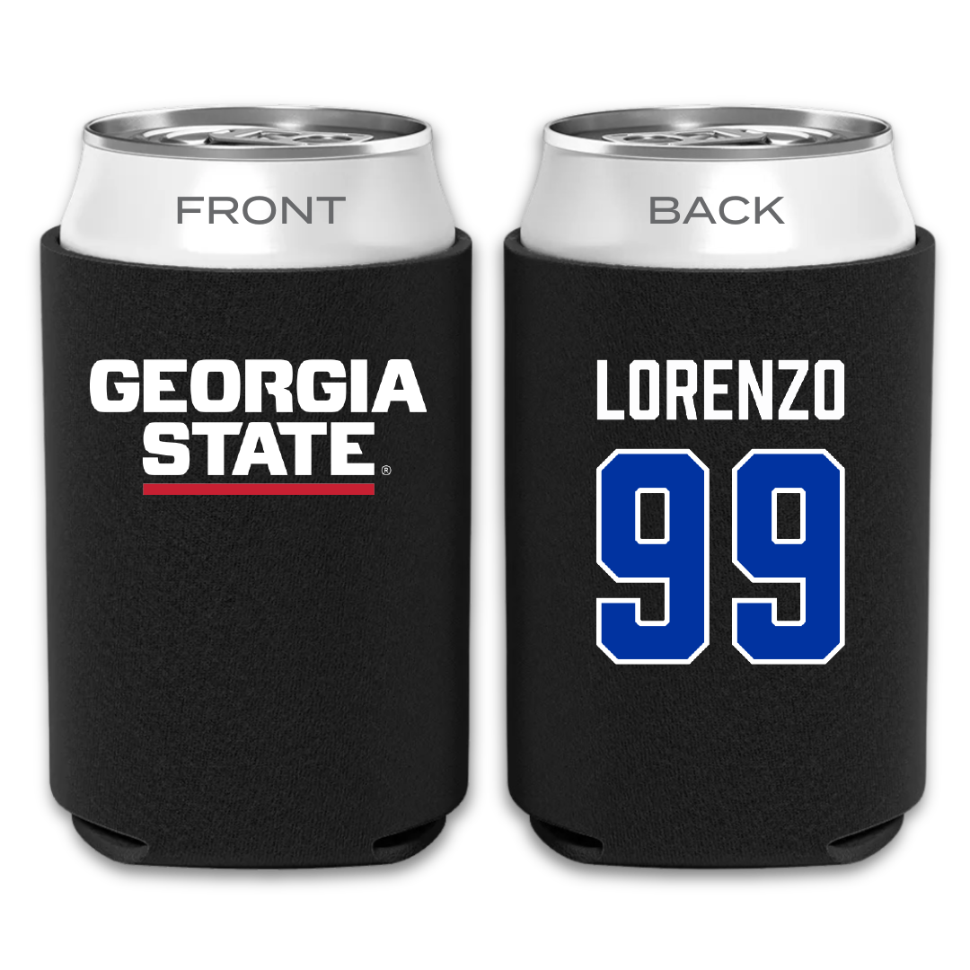 Georgia State University Football Black Can Cooler - #99 Christian Lorenzo