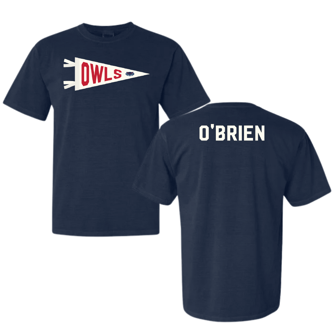 Florida Atlantic University TF and XC Navy Pennant Comfort Colors Tee - Jordan O'Brien