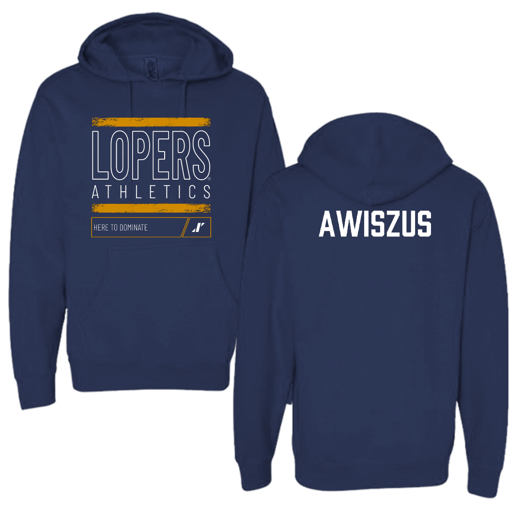 University of Nebraska at Kearney Wrestling Navy Dominate Hoodie - Jacob Awiszus