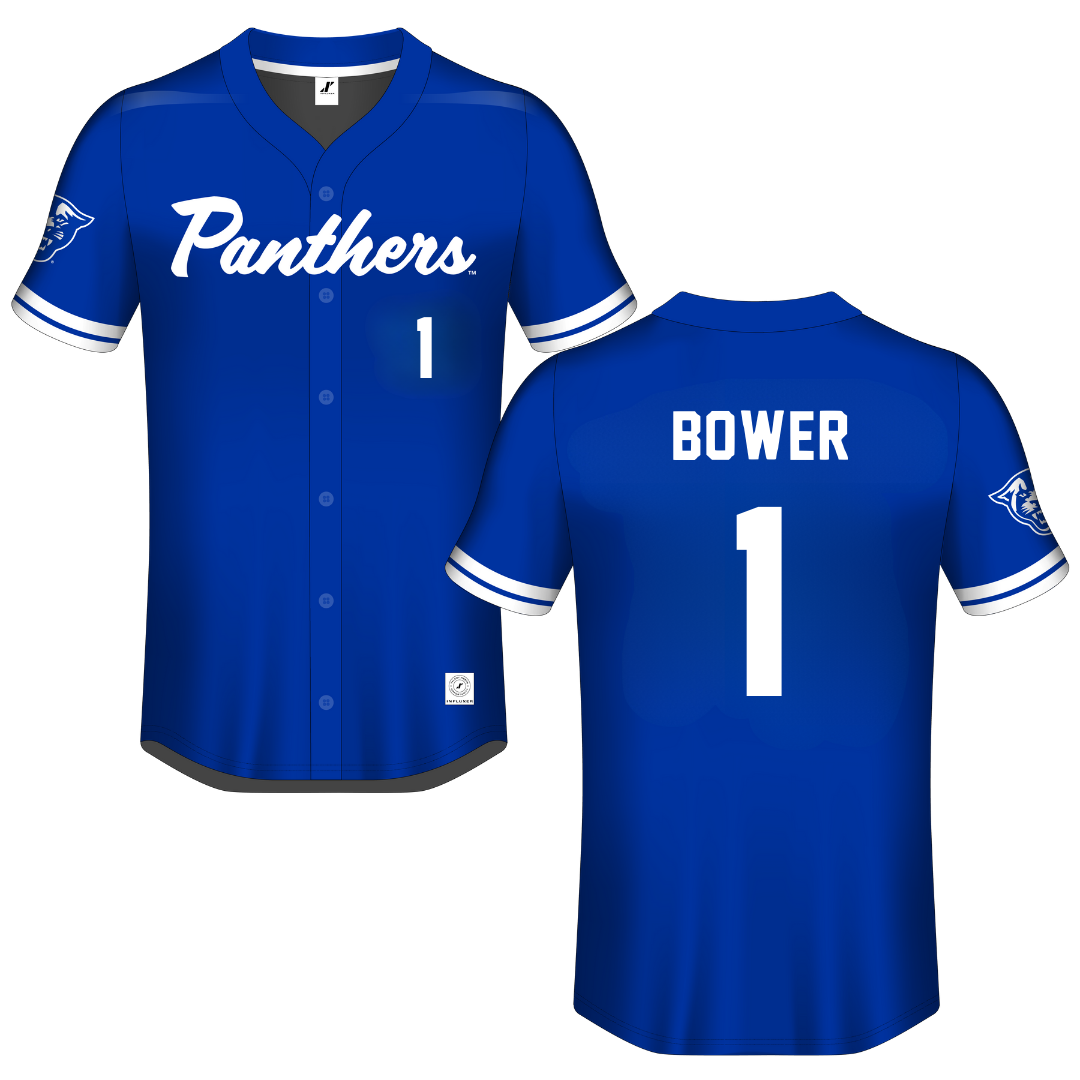Georgia State University Blue Button-Down Jersey - Briana Bower