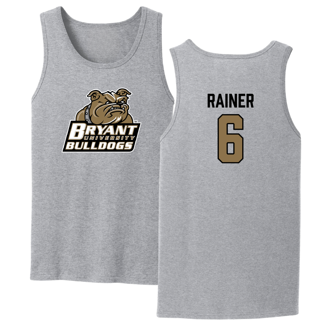 Bryant University Softball Sport Gray Tank Top - #6 Amira Rainer