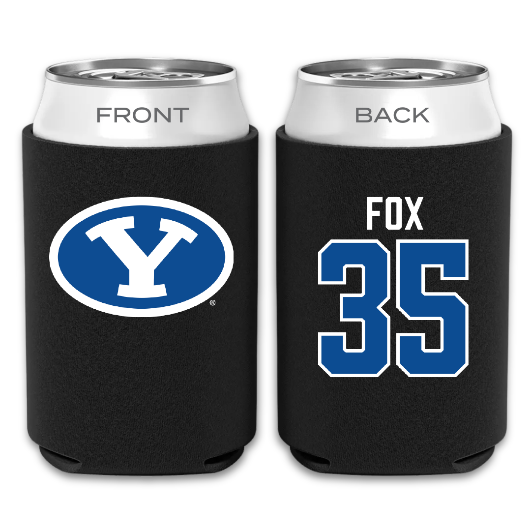 Brigham Young University Baseball Black Can Cooler - #35 Matthew Fox