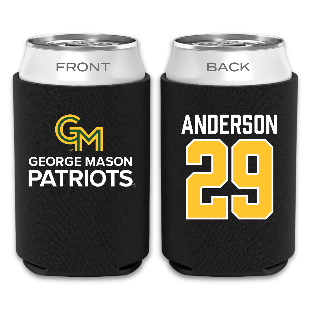 George Mason University Softball Black Can Cooler - #29 Jordan Anderson