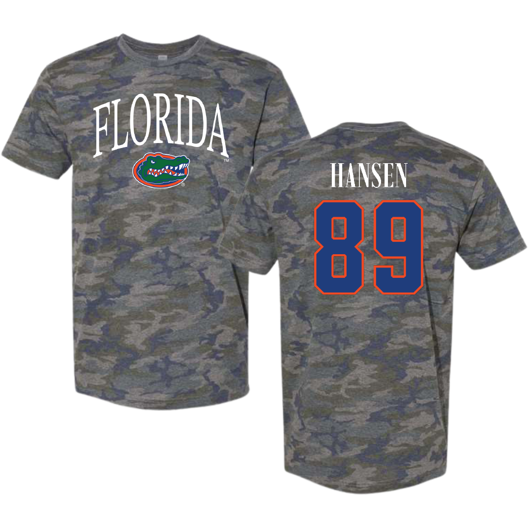 University of Florida Football Vintage Camo Tee - #89 Hayden Hansen