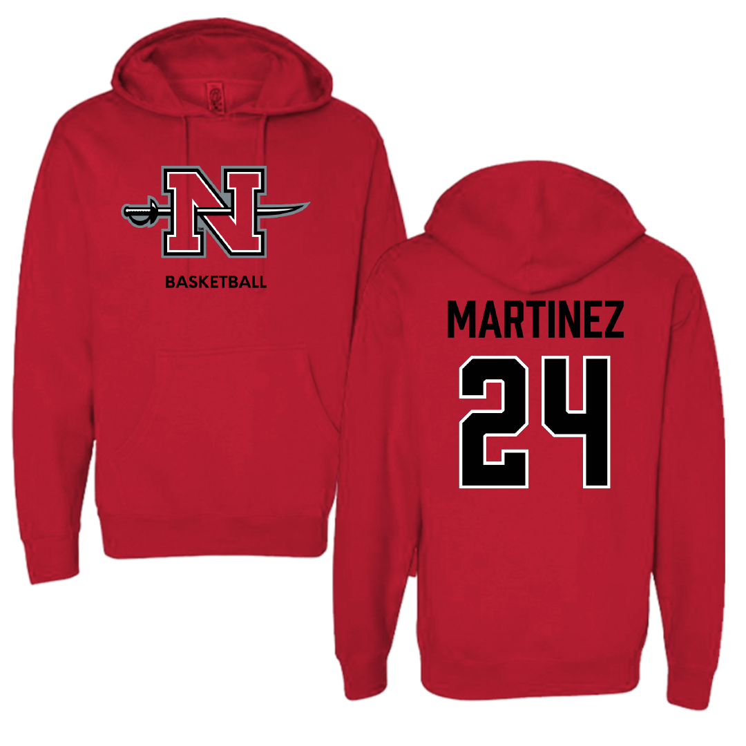 Nicholls State University Basketball (W) Red Hoodie - #24 Marypaz Martinez