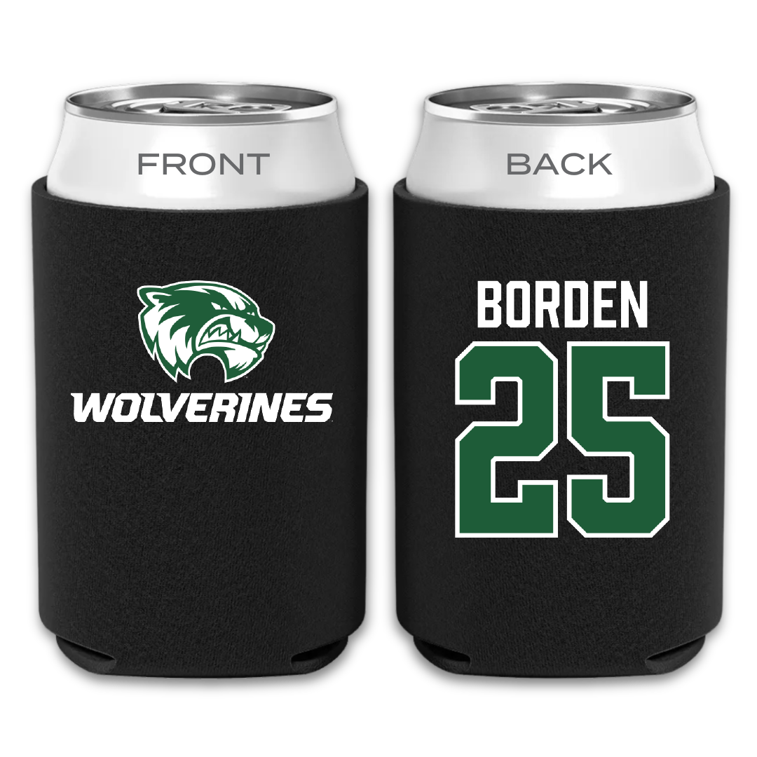 Utah Valley University Soccer Black Can Cooler - #25 Jack Borden
