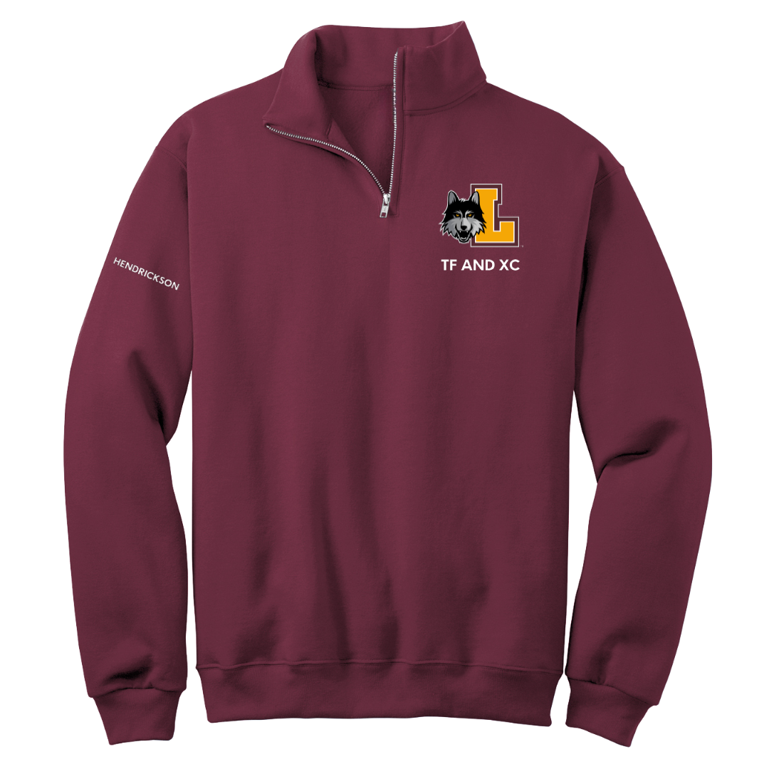 Loyola University-Chicago TF and XC Maroon Quarter-Zip - Fran Hendrickson