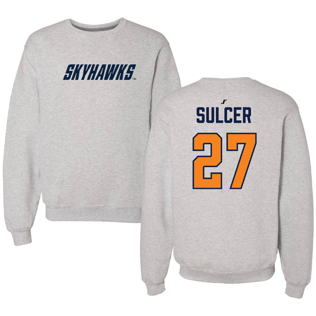 University of Tennessee at Martin Volleyball Light Gray Crewneck - #27 Dylan Sulcer