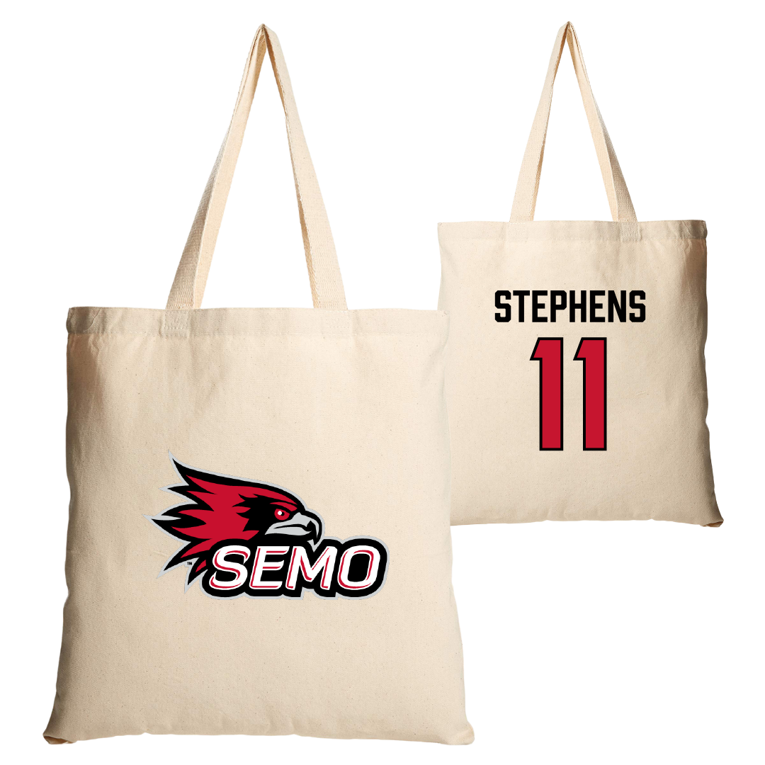Southeast Missouri State University Basketball Tan Canvas Tote Bag - #11 Abby Stephens