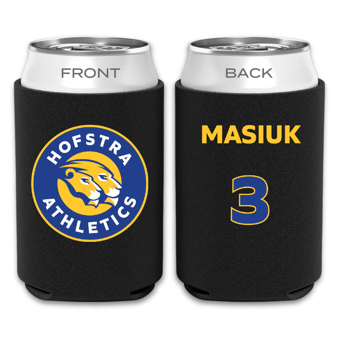 Hofstra University Baseball Black Can Cooler - #3 Luke Masiuk