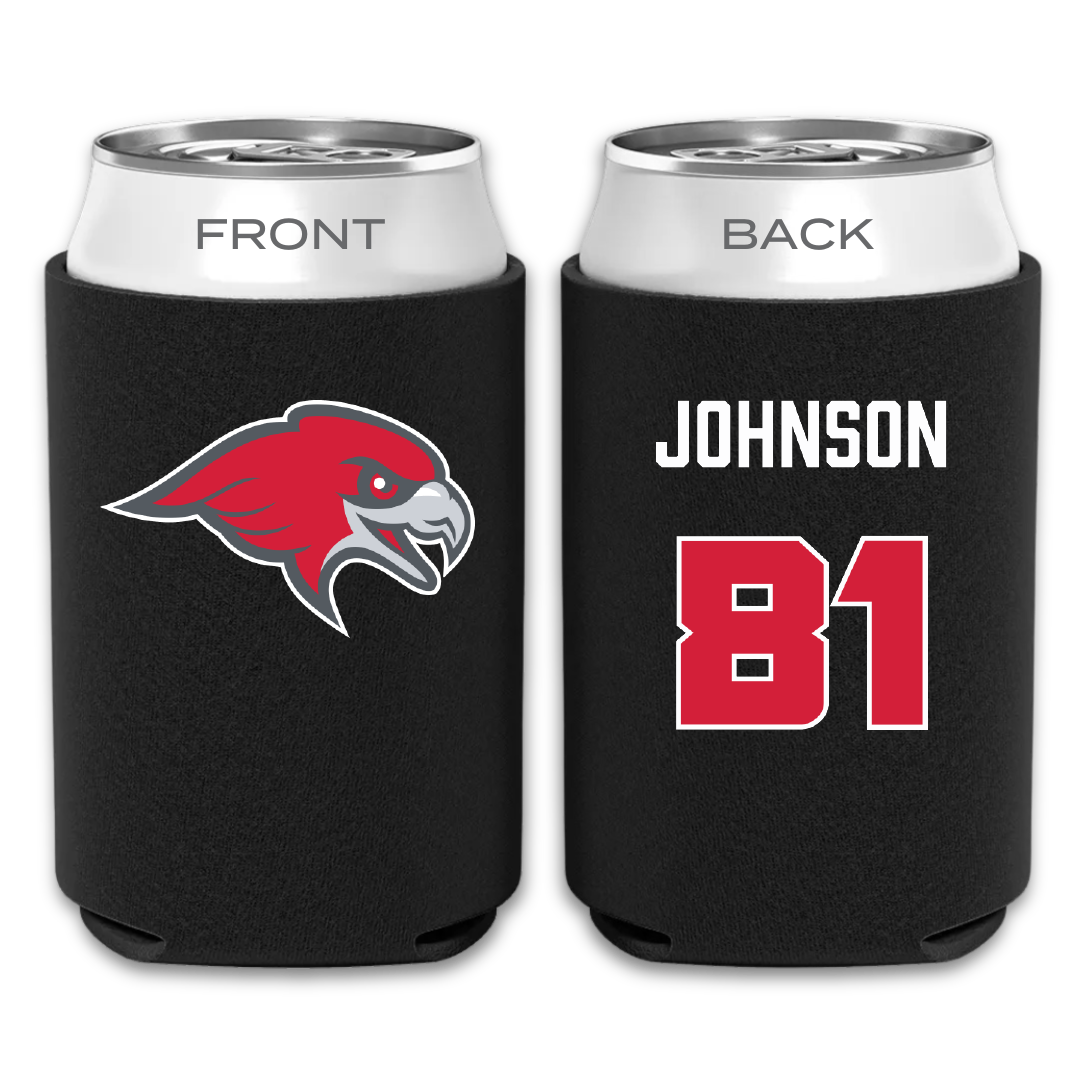 Montclair State University Football Black Can Cooler - #81 Brandon Johnson