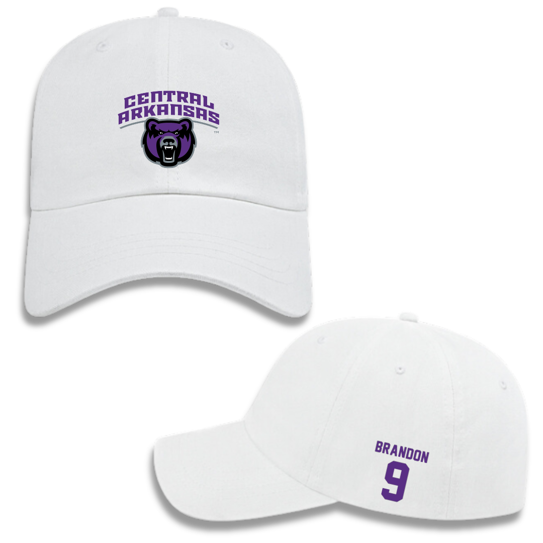 University of Central Arkansas Softball White Hat - #9 Trinity Brandon