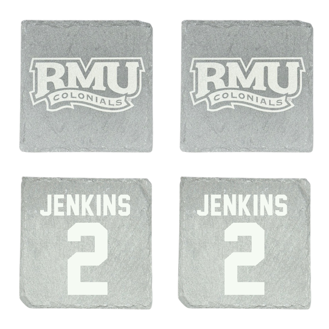 Robert Morris University Football Stone Coaster (4 Pack)  - #2 Jayson Jenkins