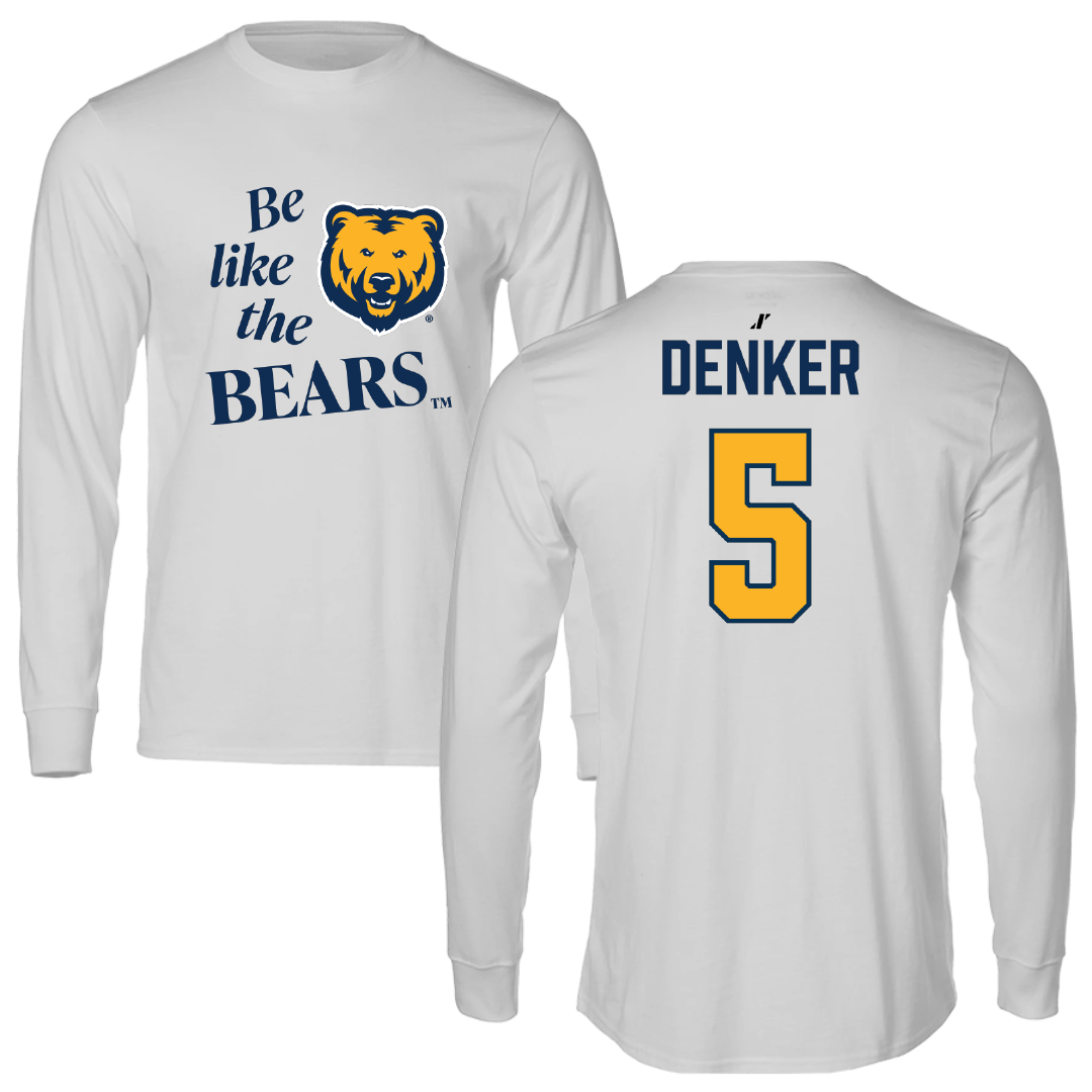 University of Northern Colorado Basketball Light Gray Be Like Us Long Sleeve - #5 Quinn Denker