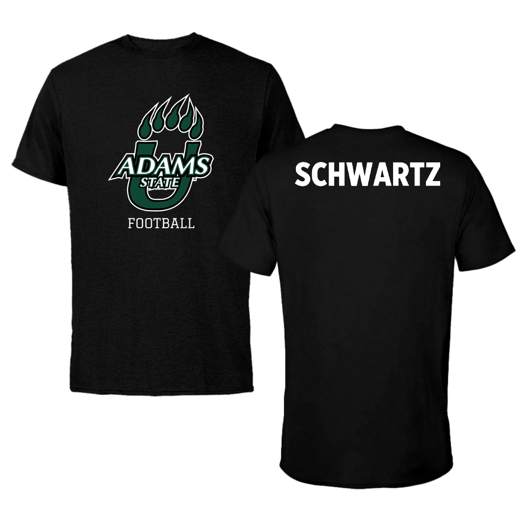 Adams State University Football Black State Performance Tee - Jason Schwartz
