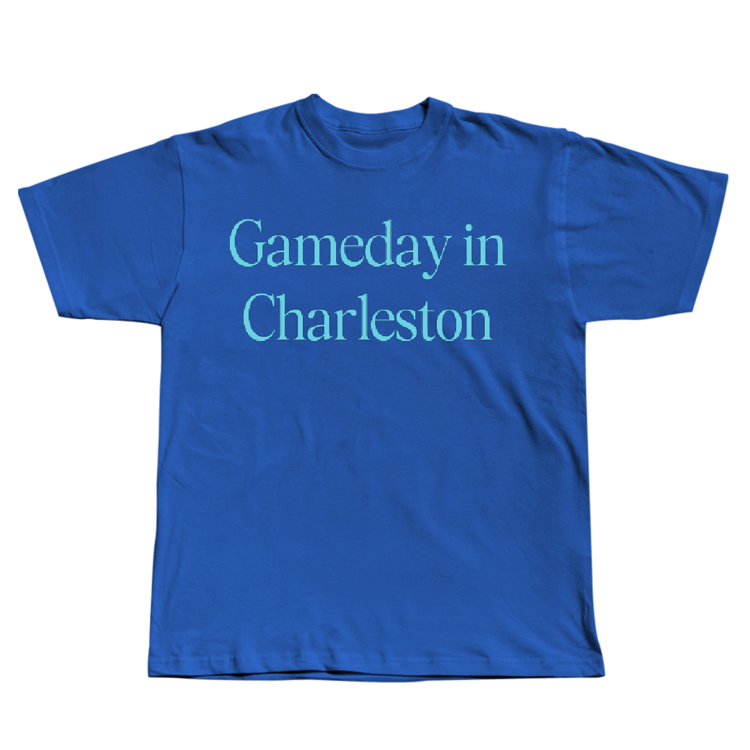 Eastern Illinois University Football Blue Gameday Tee - #66 Jordan Yandila