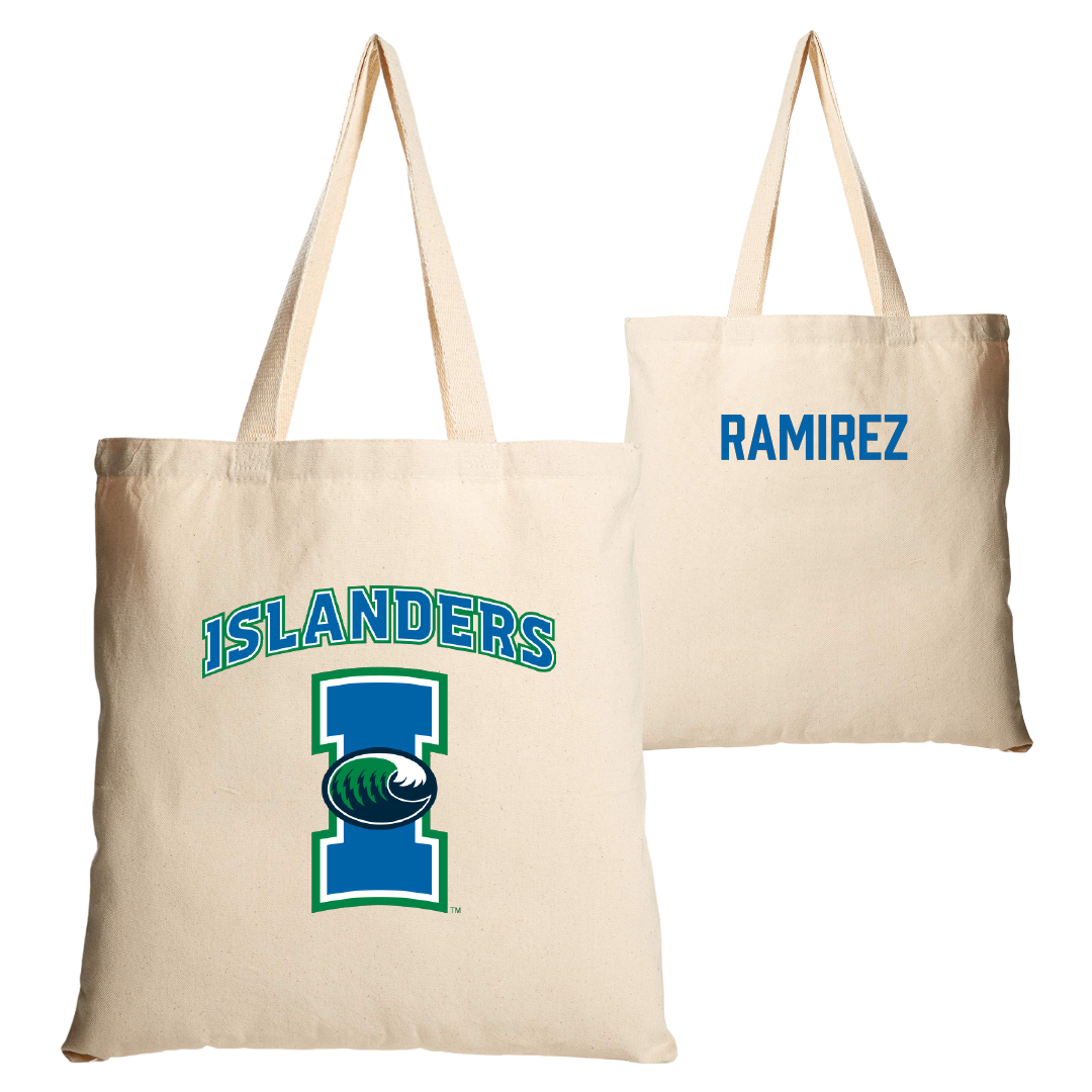 Texas A&M University-Corpus Christi Golf Tan Canvas Tote Bag - Lucia Ramirez