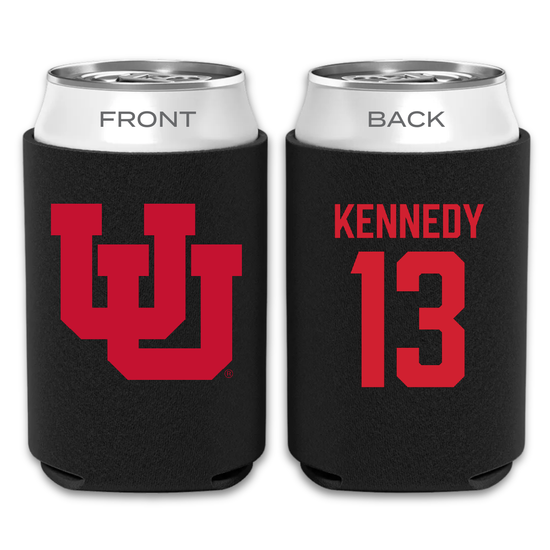 University of Utah Football Black Can Cooler - #13 Chase Kennedy