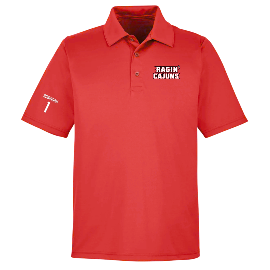 University of Louisiana at Lafayette Basketball (W) Red Polo - #1 Tamiah Robinson