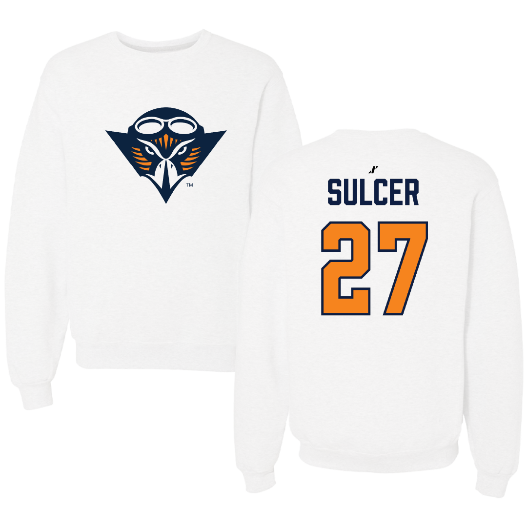 University of Tennessee at Martin Volleyball White Crewneck - #27 Dylan Sulcer