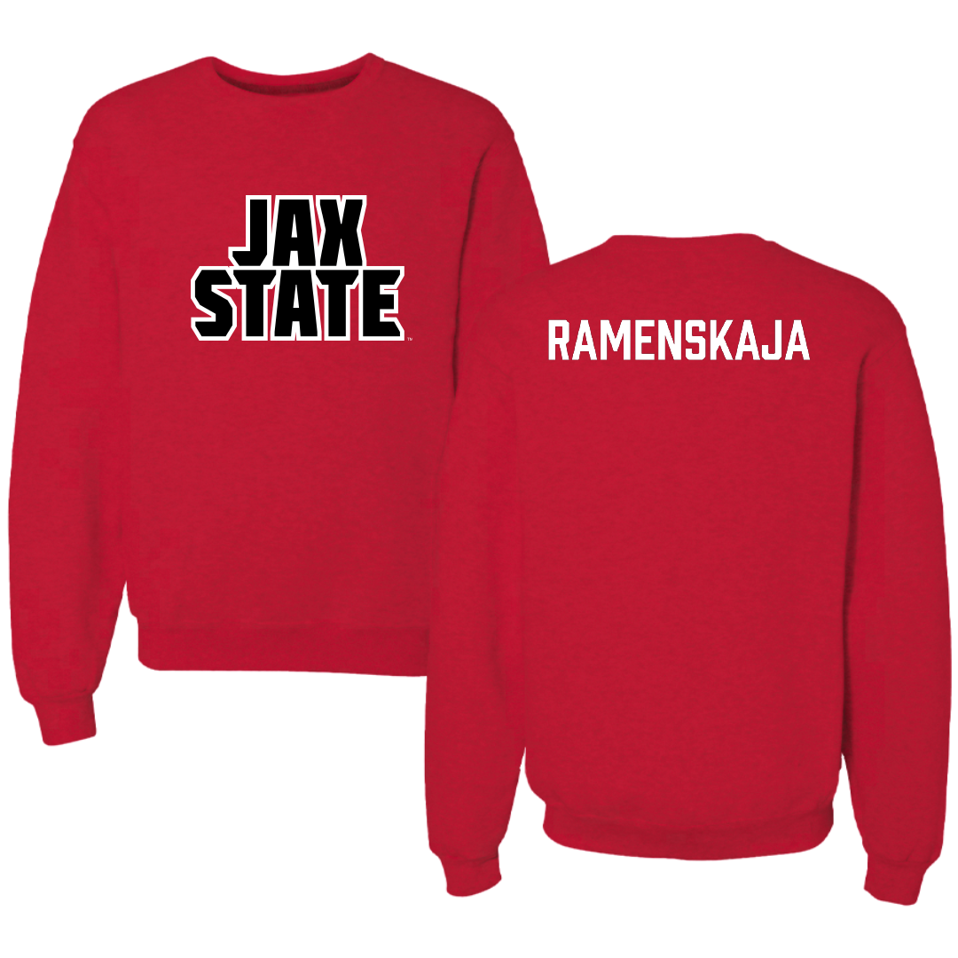 Jacksonville State University Tennis Red Crewneck - Polina Ramenskaja