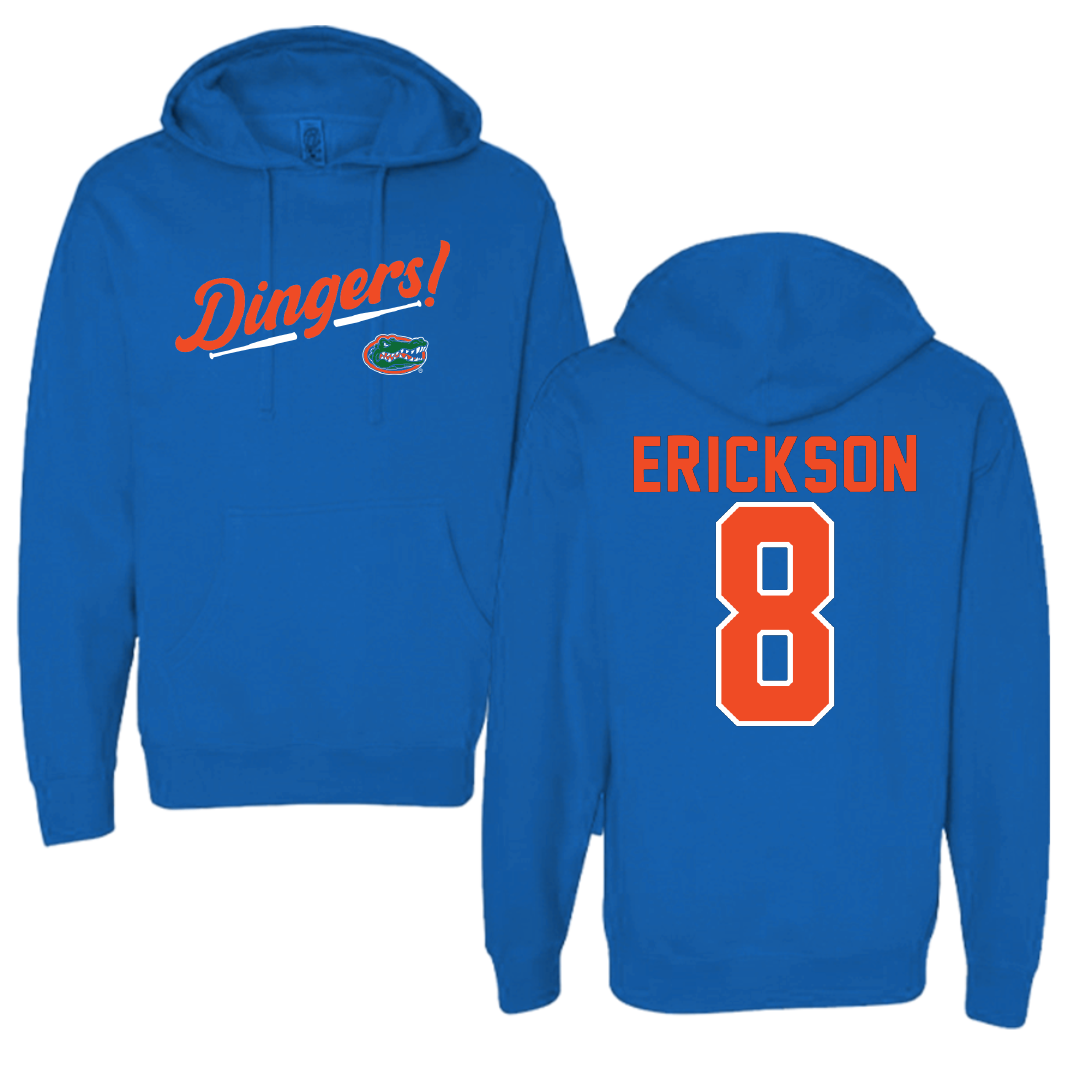 University of Florida Softball Blue Dingers Hoodie - #8 Jocelyn Erickson
