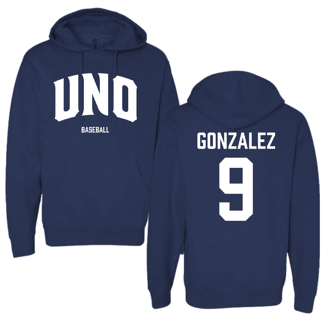 University of New Orleans Baseball Navy Hoodie - #9 Matt Gonzalez