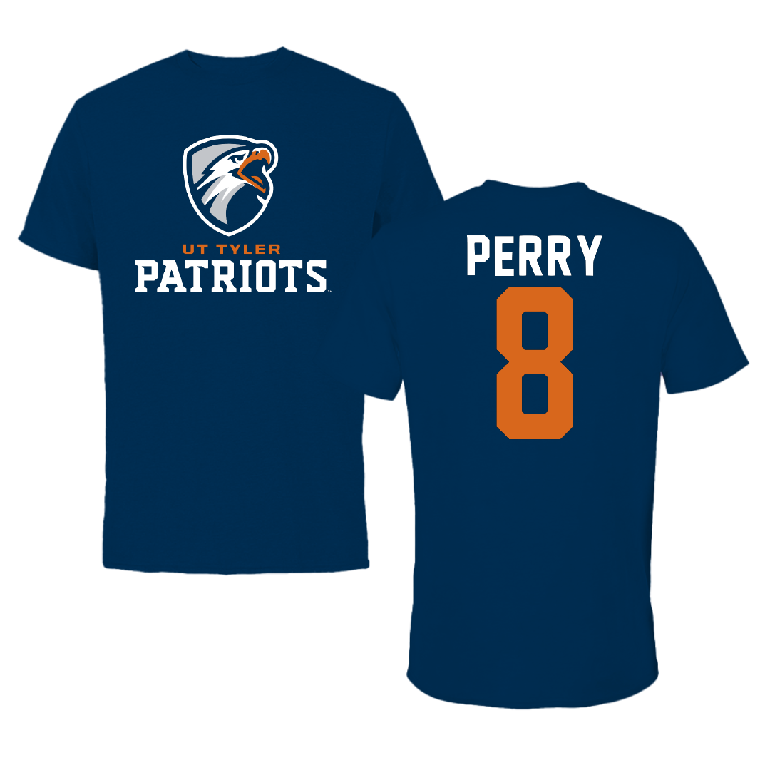 The University of Texas at Tyler Volleyball Navy Performance Tee - #8 Autumn Perry