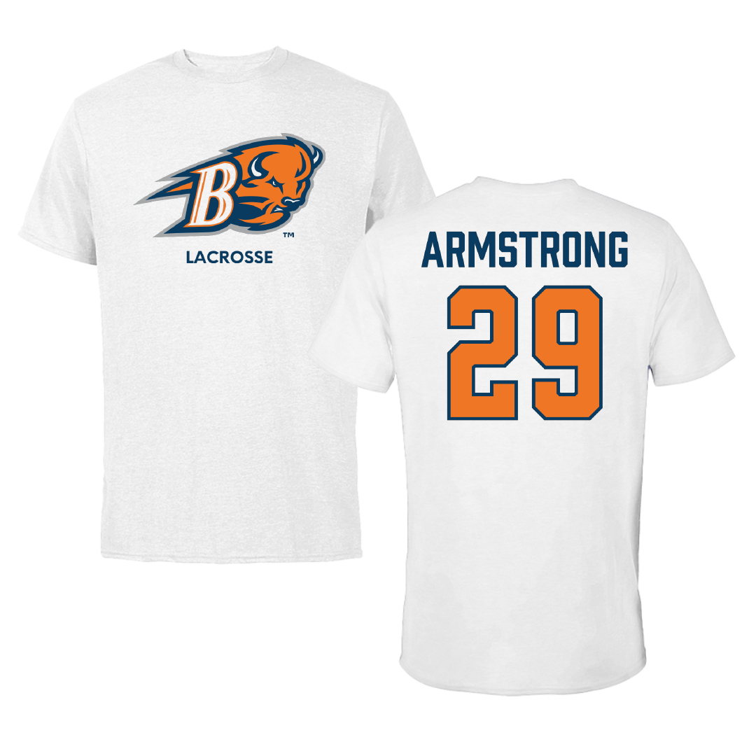 Bucknell University Lacrosse (M) White Tee - #29 Thomas Armstrong