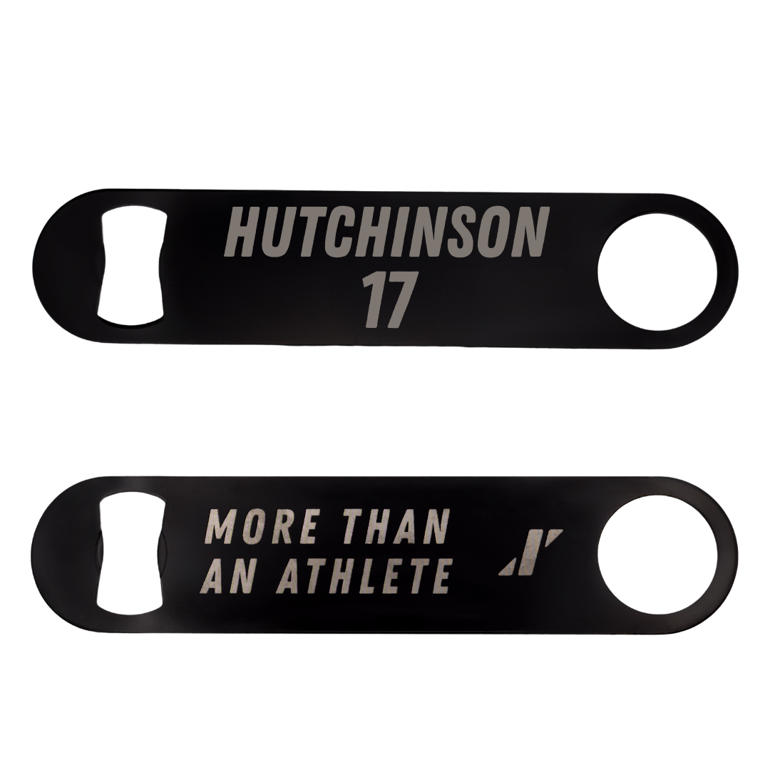 Ball State University Baseball Black Bottle Opener - #17 Connor Hutchinson