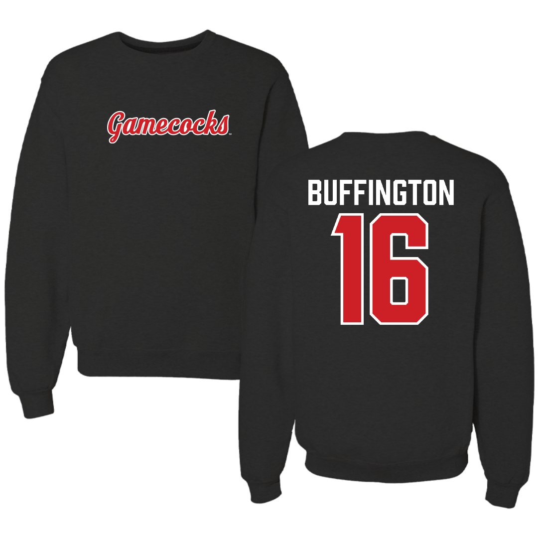Jacksonville State University Softball Black Crewneck - #16 Hannah Buffington