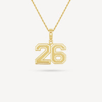 Gold Presidents Pendant and Chain - #26 Marcus Crawford