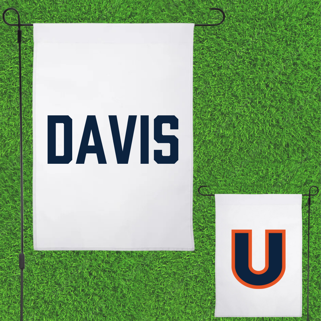Utica University TF and XC White Garden Flag - Kaleb Davis