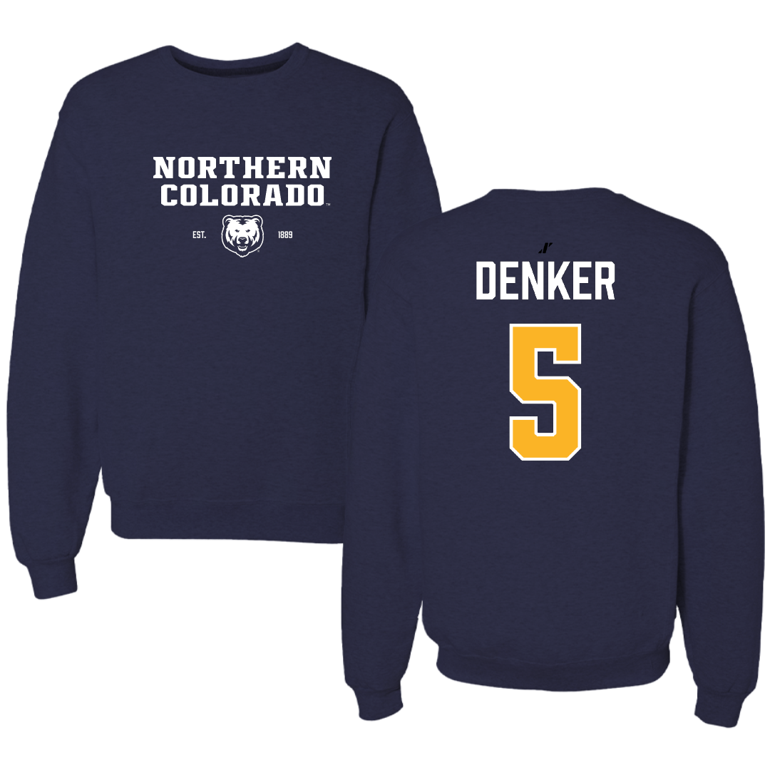 University of Northern Colorado Basketball Navy General Crewneck - #5 Quinn Denker