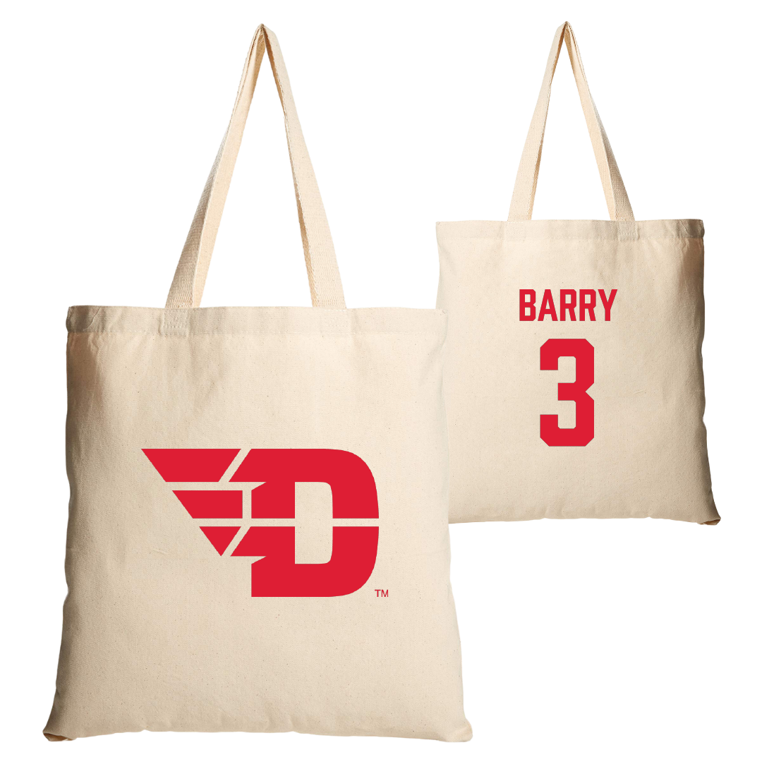University of Dayton Volleyball Tan Canvas Tote Bag - #3 Lily Barry