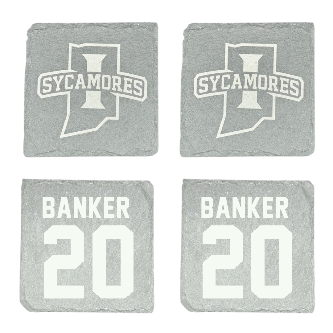 Indiana State University Baseball Stone Coaster (4 Pack)  - #20 Brady Banker
