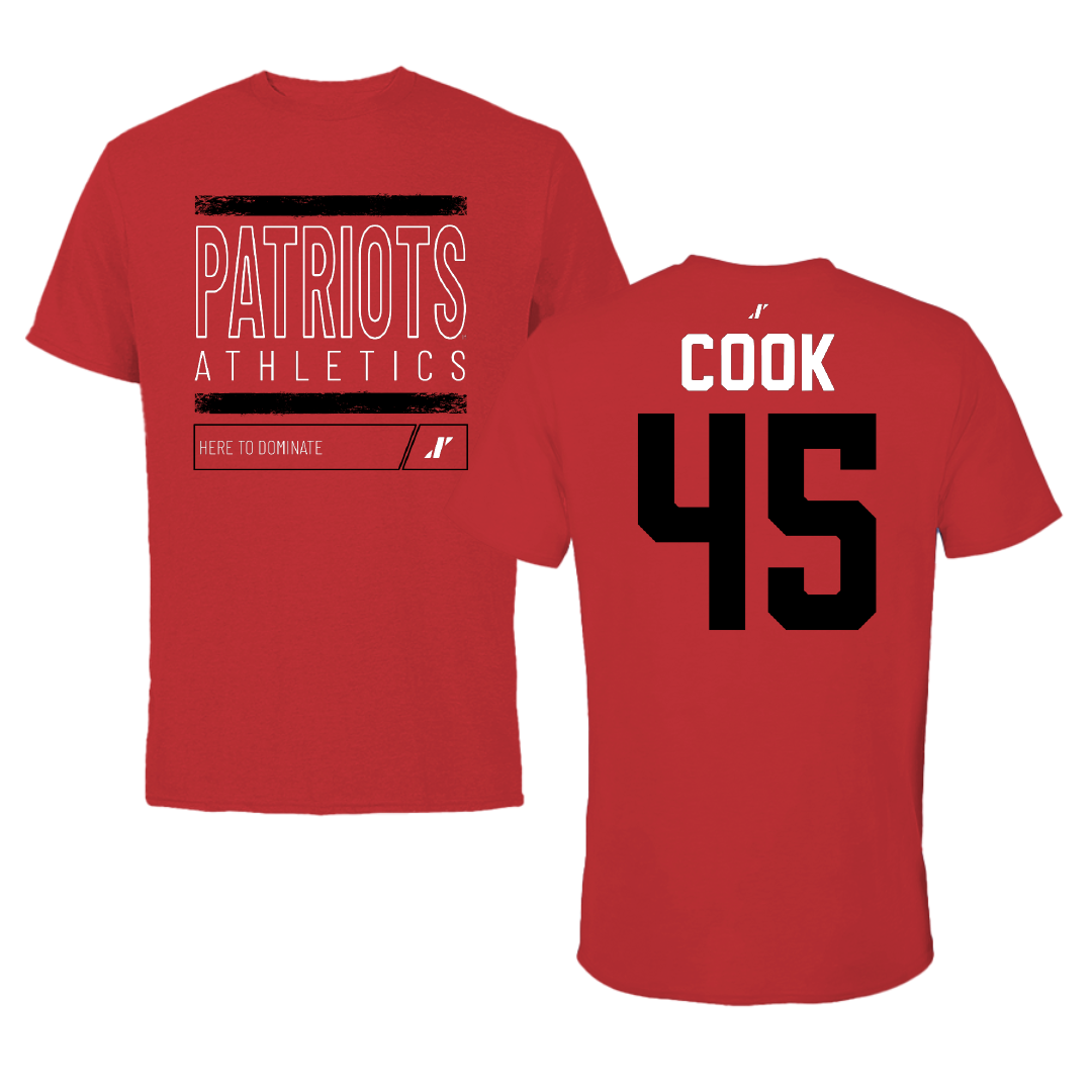 Dallas Baptist University STUNT Red Dominate Performance Tee - #45 Janae Cook